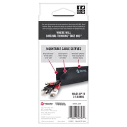 VELCRO Brand Micro Nylon Mountable Cable Sleeve 12 in. L 2 pk