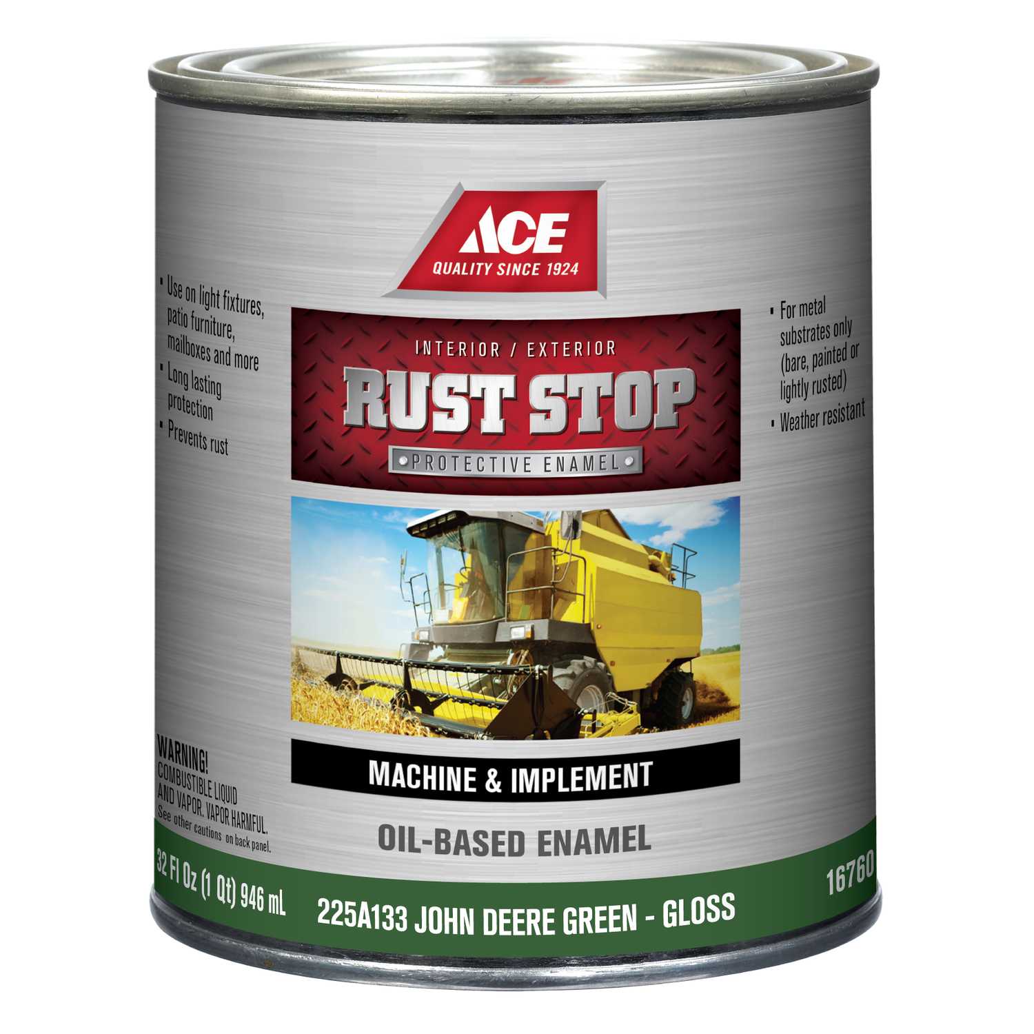 Ace Rust Stop Indoor And Outdoor Gloss John Deere Green Rust