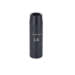 Craftsman 14 mm X 1/2 in. drive Metric 6 Point Deep Deep Impact Socket 1 pc