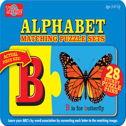 T.S. Shure Alphabet Match N Snap Puzzle Set Multicolor