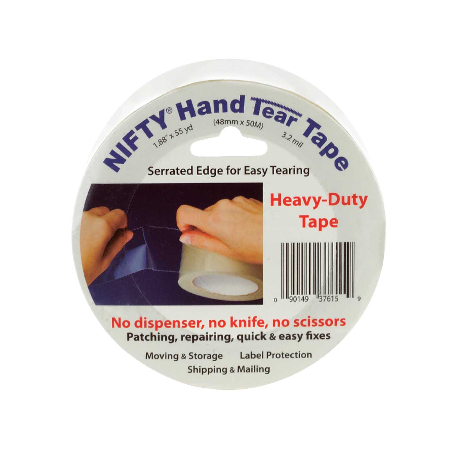 Nifty Hand Tear Tape 2 in. W x 1980 in. L Tape Clear Ace Hardware