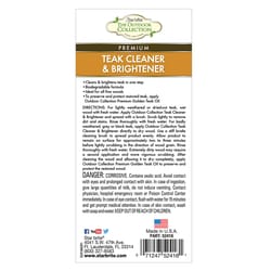 Star brite The Outdoor Collection Teak Cleaner and Brightener Liquid 16 oz