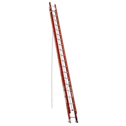Werner 40 ft. H Fiberglass Extension Ladder Type IA 300 lb. capacity 20-40 ft.