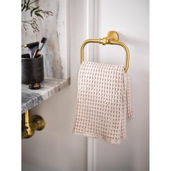Moen Colinet Brushed Gold Towel Ring 7-1/2 in. L Zinc