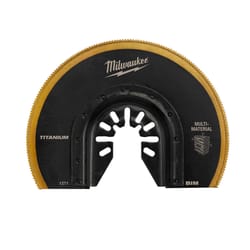 Milwaukee Universal Fit Open-Lok 2.61 in. L X 3-1/2 in. W Titanium Bi-Metal Segment Blade Multi-Mate