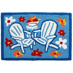 Jellybean 20 in. W X 30 in. L Multicolored Adirondack Chairs Polyester Rug