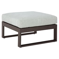 Signature Design by Ashley Beachloft Black Aluminum Frame Contemporary Ottoman Gray
