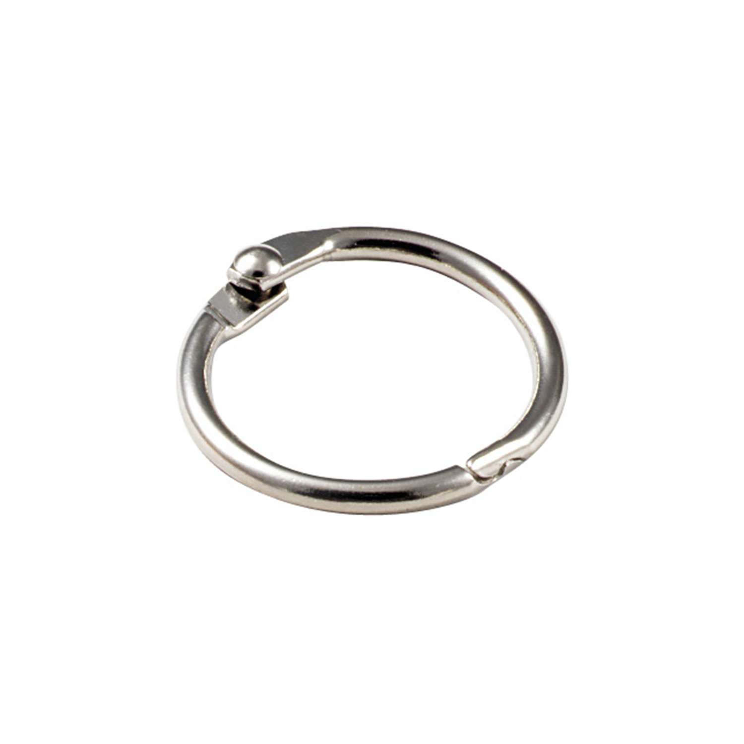Lucky Line 1 in. D NickelPlated Steel Silver Binder Ring Ace Hardware