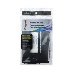 Legrand Radiant Black 1 gang Polycarbonate Screwless Wall Plate 1 each