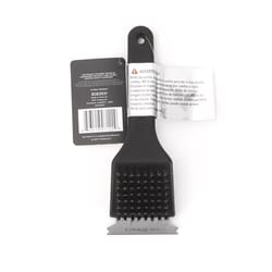 Grill Mark ABS Plastic/Steel Wire Grill Brush with Scraper