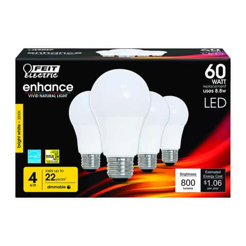 Bright white 60 watt light deals bulbs