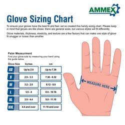 AMMEX Professional Nitrile Disposable Exam Gloves X-Large Blue Powder Free 100 pk