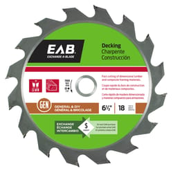 Exchange-A-Blade 6-1/2 in. D X 5/8 in. General Carbide Tipped Saw Blade 16 teeth 1 pc