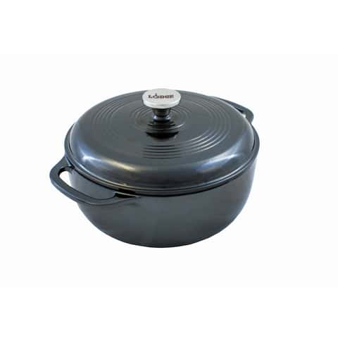 Lodge EC6D18 Cast Iron Dutch Oven 10.5 in. 6 qt