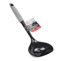 Chef Craft  3-1/2 in. W x 12 in. L Black/Gray  Nylon  Ladle 