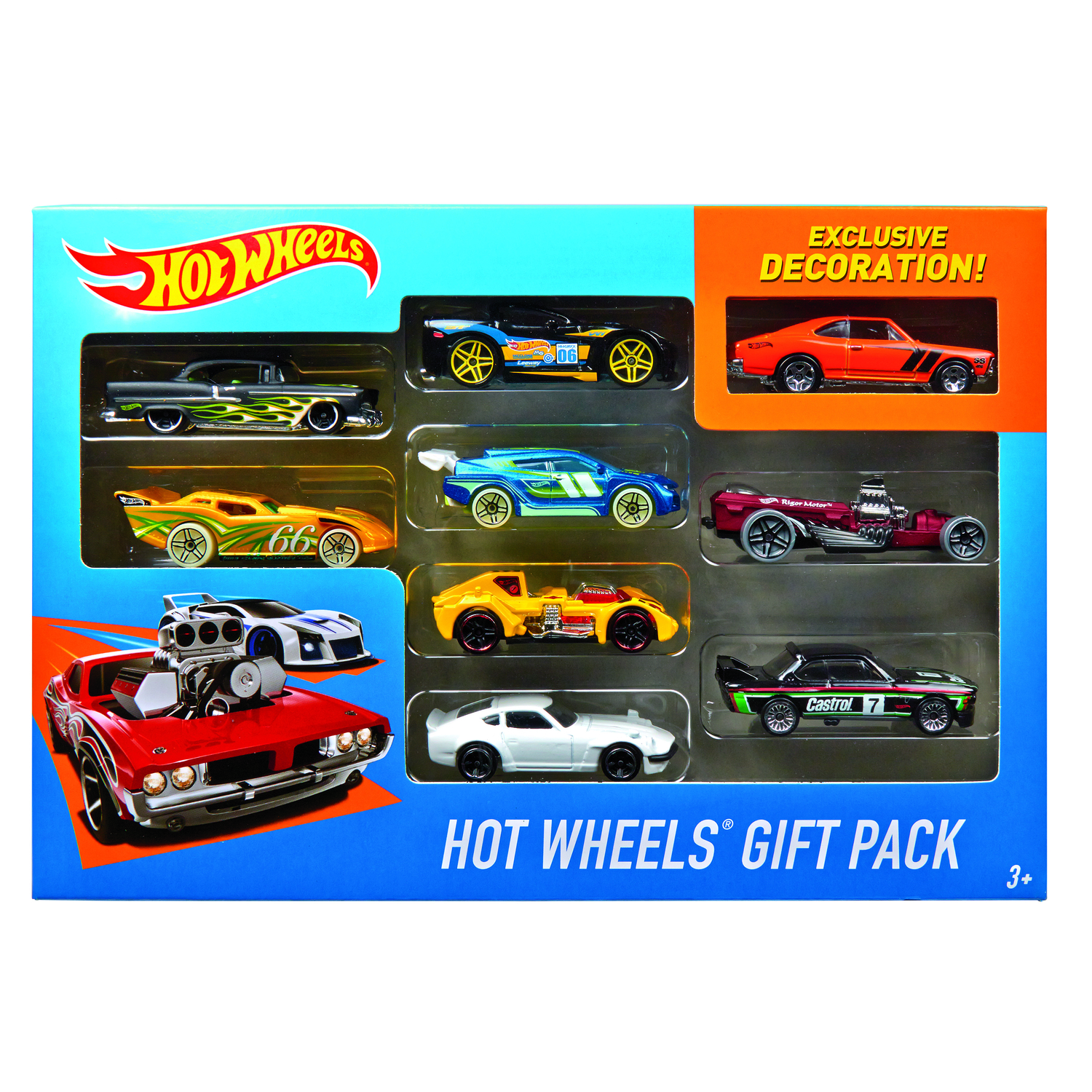 Photos - Other interior and decor Hot Wheels Diecast Car Metal Multicolor 9 pc X6999 