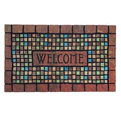 Sports Licensing Solutions 18 in. W X 30 in. L Multi-Color Terra Cotta Plastic Door Mat