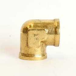 ATC 3/8 in. FPT 3/8 in. D FPT Brass 90 Degree Elbow