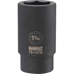 DeWalt 1-5/16 in. X 3/4 in. drive SAE 6 Point Impact Socket 1 pc