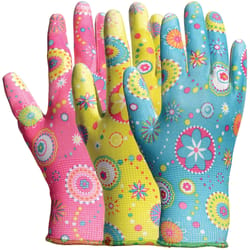 Bellingham Women's Palm-dipped Gardening Gloves Assorted M 3 pk