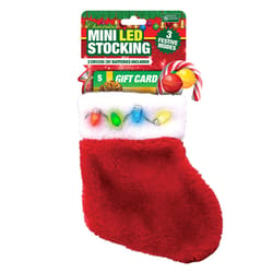 Magic Seasons Scorpion Master LED Multicolored Mini Gift Card Christmas Stocking 7 in.