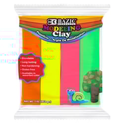 Bazic Products Natural & Earth Modeling Clay Assorted 4 pc