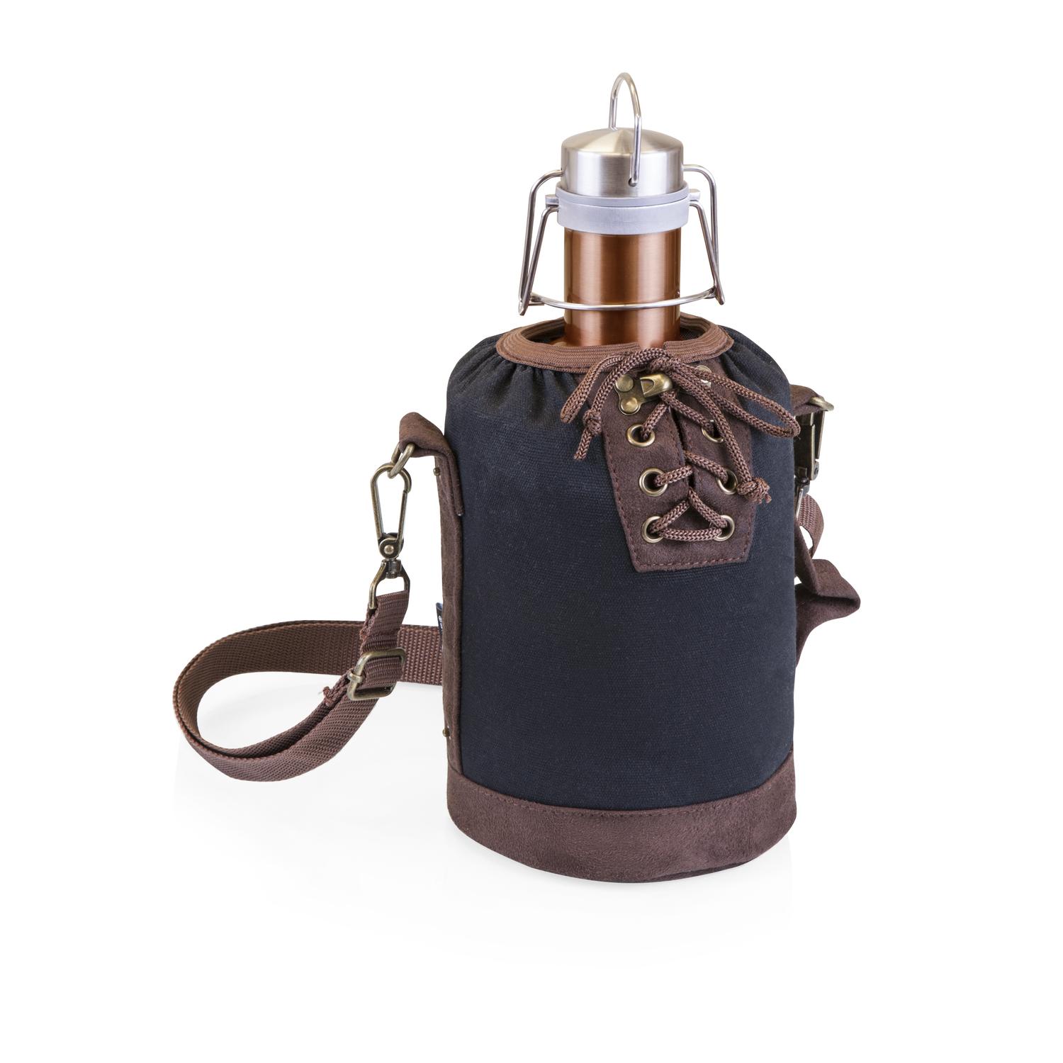 Picnic Time Legacy 64 oz Stainless Steel Growler with Tote Sansujyuku sansujyuku.com