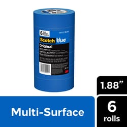 ScotchBlue 1.88 in. W X 60 yd L Blue Medium Strength Original Painter's Tape 6 pk