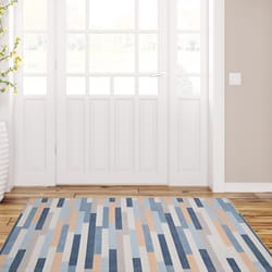 Linon Home Decor 3 ft. W X 5 ft. L Multi-Color Braun Polyester Accent Rug