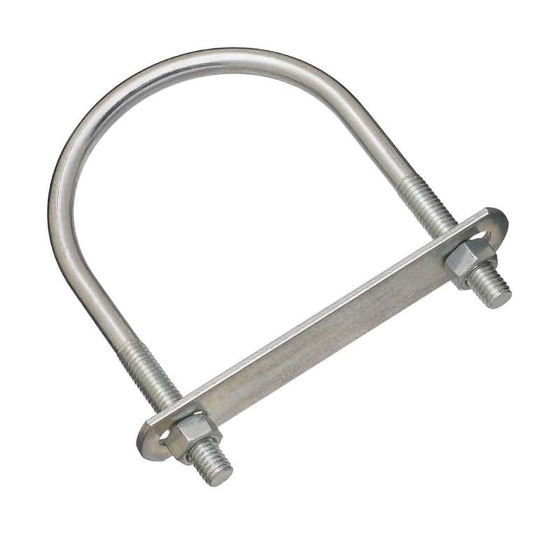 National Hardware 3/8 in. X 31/2 in. W X 51/4 in. L Coarse Zinc