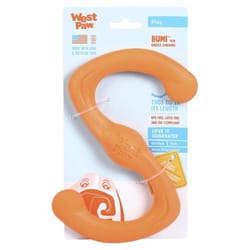West Paw Zogoflex Orange Plastic Bumi Tug Toy Small 1 pk