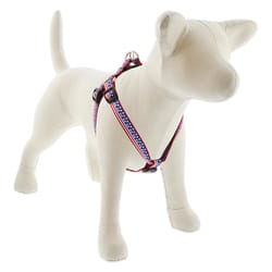 LupinePet Multicolored Stars and Stripes Nylon Dog Step-In Harness