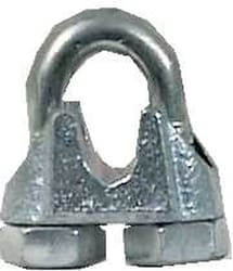 Campbell Electrogalvanized Malleable Iron Wire Rope Clip 1 in. L