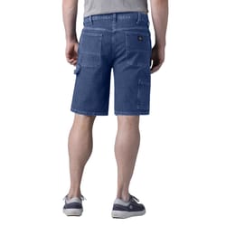 Dickies Men's Twill Carpenter Shorts Stonewashed Indigo Blue 30x11 6 pocket 1 pk