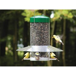 Birds Choice Wild Bird 1.2 gal Plastic/Steel Tube Bird Feeder 4 ports