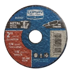 Century Drill & Tool 2 in. D X 3/8 in. Grinding Wheel