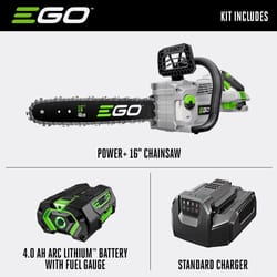 EGO Power+ CS1613 16 in. 56 V Battery Chainsaw Kit (Battery &amp; Charger)