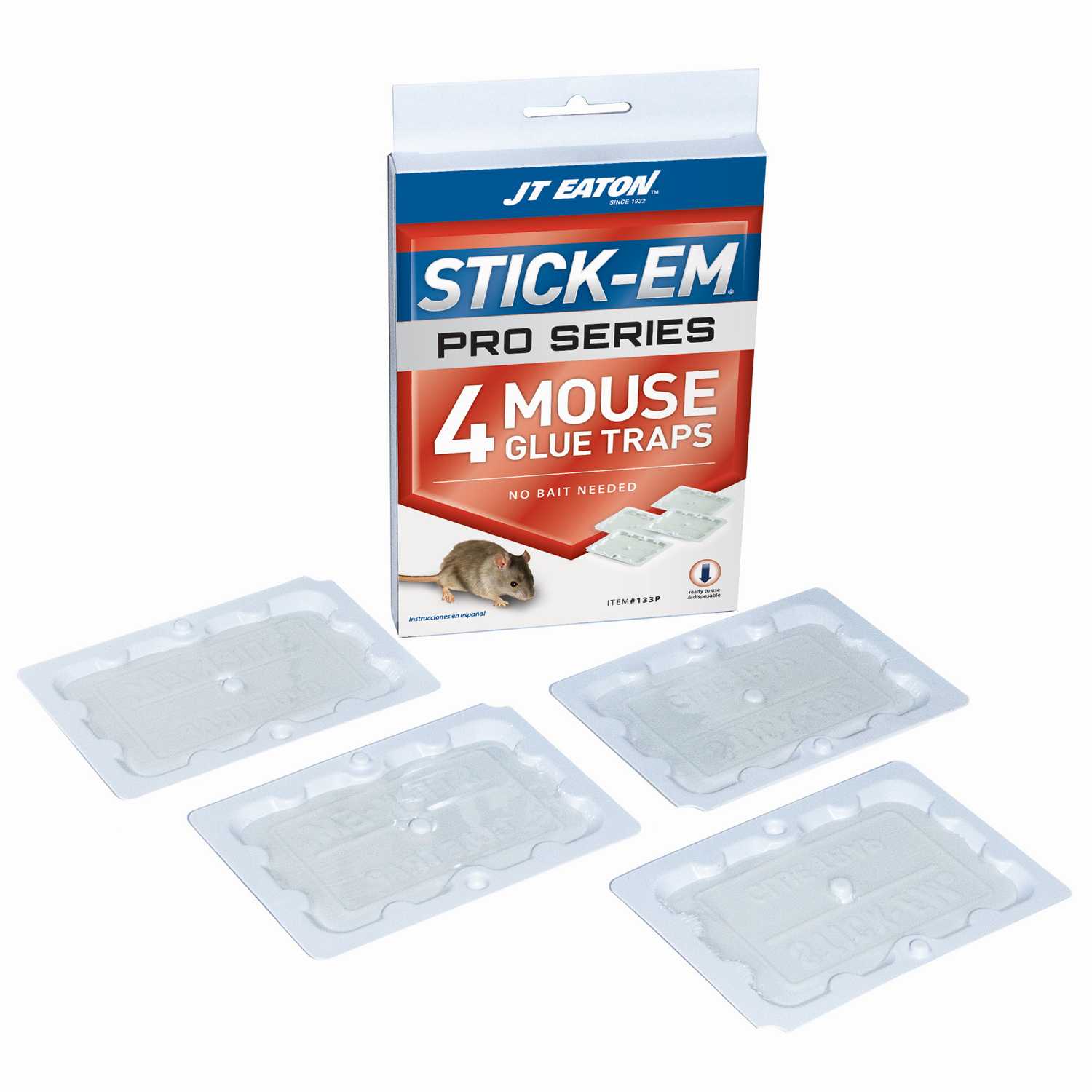 JT Eaton StickEm Pro Series Glue Trap For Insects and Mice 4 pk Ace