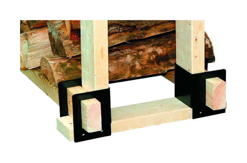 Panacea Black Powder Coated Steel Log Rack Ace Hardware