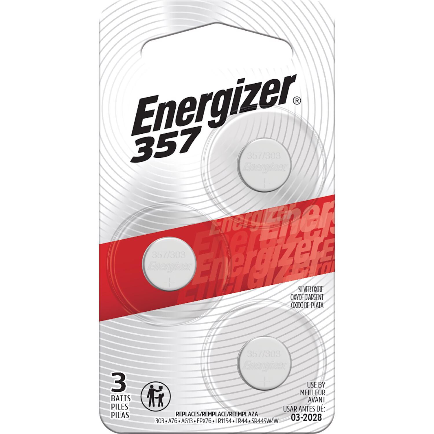 Photos - Battery Energizer Silver Oxide 303/357 1.5 V Electronic/Watch  3 pk 357BPZ 