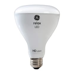 GE Relax HD BR30 E26 (Medium) LED Floodlight Bulb Soft White 65 Watt Equivalence 2 pk