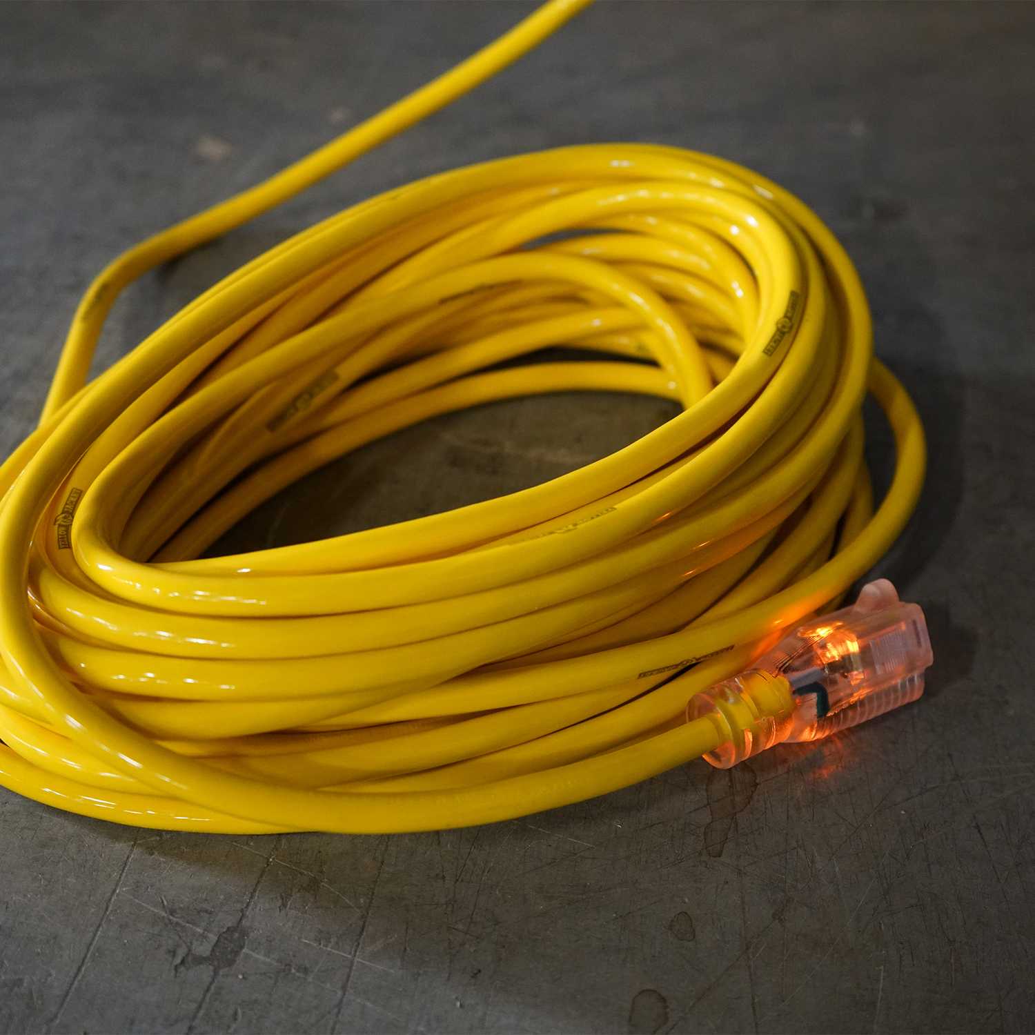 Yellow Jacket Outdoor 25 ft. L Yellow Extension Cord 12/3 SJTW Ace