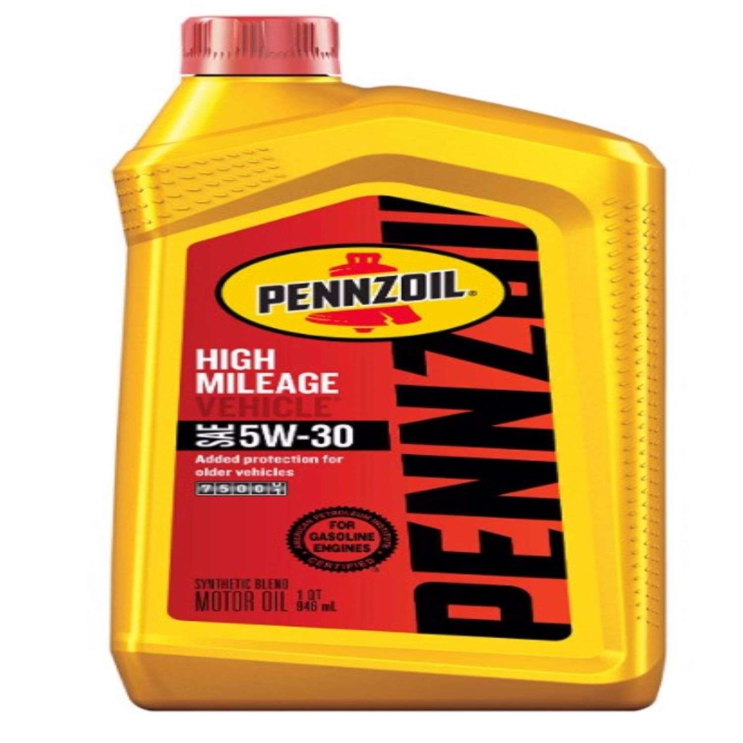 Pennzoil High Mileage Vehicle 5W30 Synthetic Blend Motor Oil 1 qt 1 pk