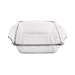 Anchor Hocking Laurel Embossed 8 in. W X 8 in. L Cake Pan Clear 1 pc