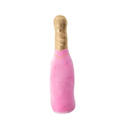 Pet Shop by Fringe Studio Pink Plush Brut Rose Champagne Dog Toy 1 pk