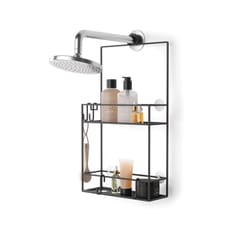 Umbra Cubiko 24 in. H X 4 in. W X 12 in. L Black Shower Caddy