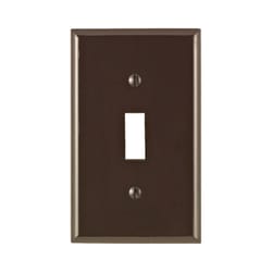 Leviton Brown 1 gang Nylon Toggle Wall Plate 1 pk
