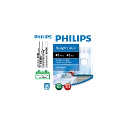 Philips 40 W T12 1.5 in. D X 48 in. L Fluorescent Tube Light Bulb Daylight Linear 6500 K 2 pk