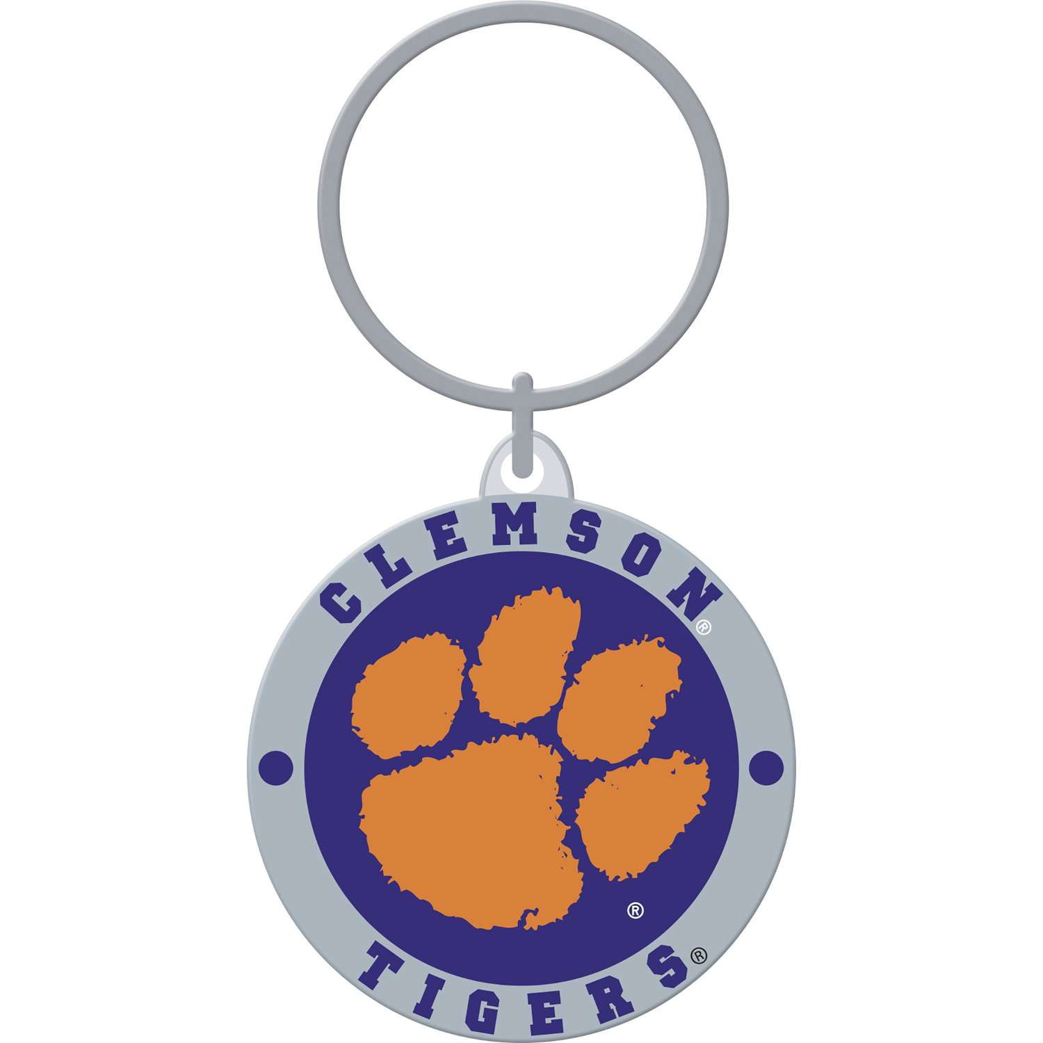 HILLMAN NCAA Tempered Steel Multicolored Split Ring Keychain - Ace Hardware