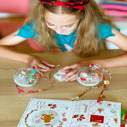 Box Candiy Totally Santa Make Your Own Ornaments Set Multicolored 3 pc
